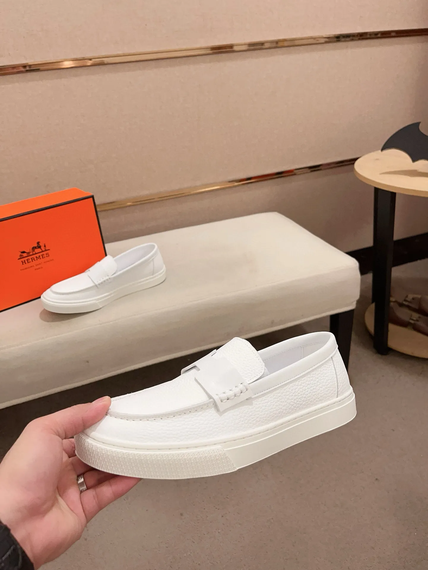 Men's clothing and shoes💰: 400💰《HERMES》【Classic Original Version】Hermès; Top 🔝 Purchasing Agency 🔍🔍Latest 🇺🇸Sold simultaneously at counters, original imported from Italy ▲▲Cow leather▲ ▲Exquisite workmanship (Italian 🇮🇹imported water-dyed 🐂cowhide lining) sole: original sole provided by the original factory, ⚠️exclusive double-layer activity·TPR·rubber·combined molded outsole; Code number: 36-46